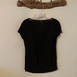 Black scoop neck shirt